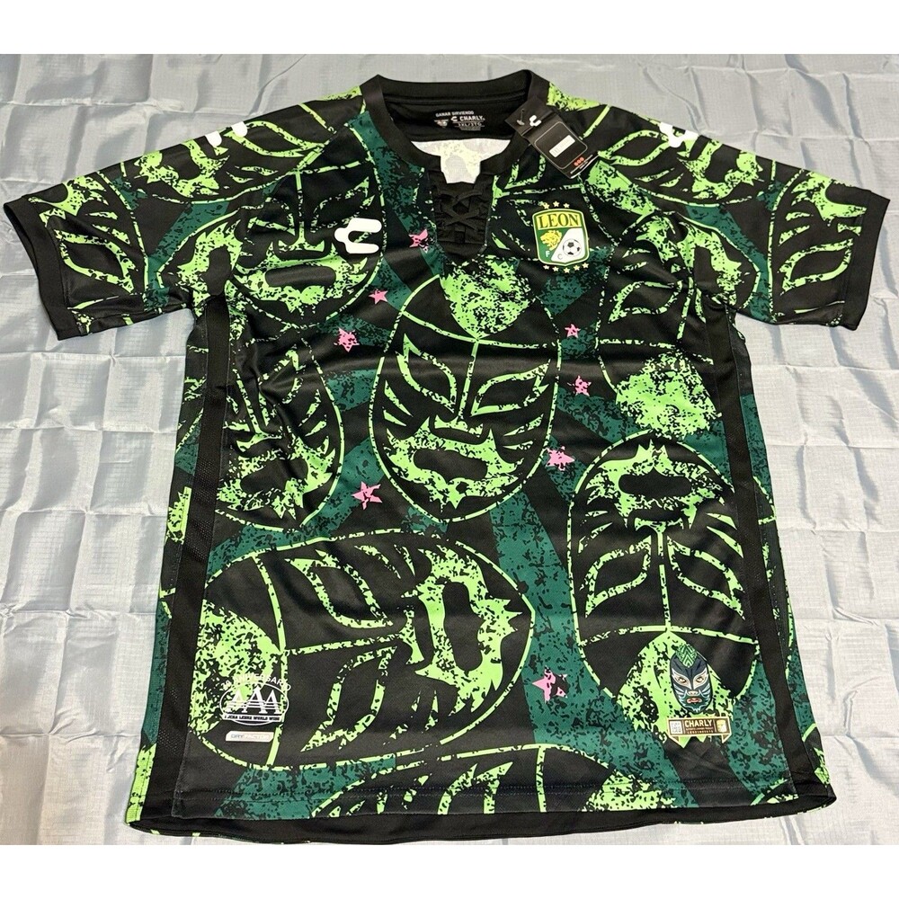 NWT FC Leon Charly Lucha Libre Mexico Special 2021-2022 Third Jersey Soccer 3XL
